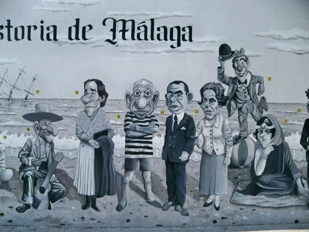 Mural de la Historia de Málaga en Teatinos